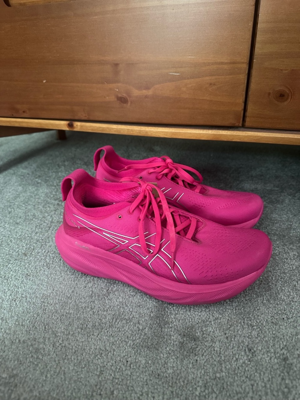 ASICS Gel-Nimbus 25 PureGel Ortholite Women's 8.5 Vibrant Pink Running Sneakers